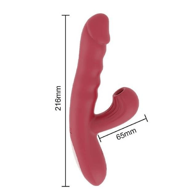 Vibrador Vai e Vem com Pulsador de Clitóris
