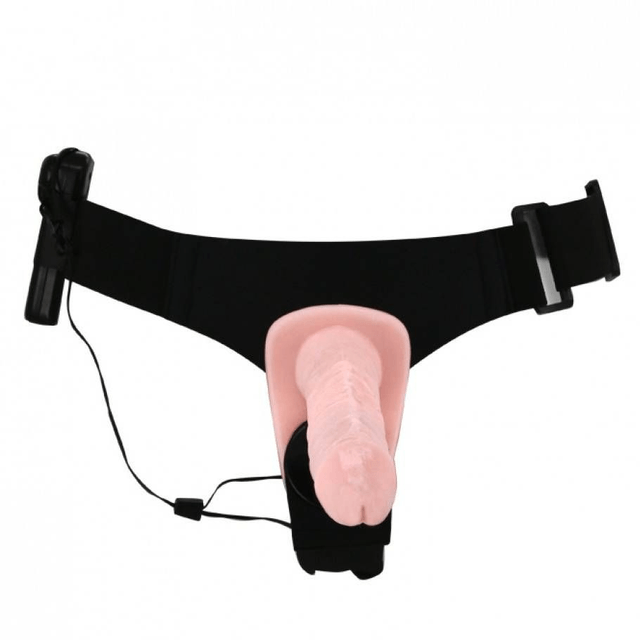 Cinta com Pênis Duplo Vibro