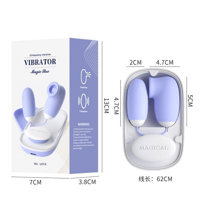 Cápsula Vibratória com Controle Formato Box