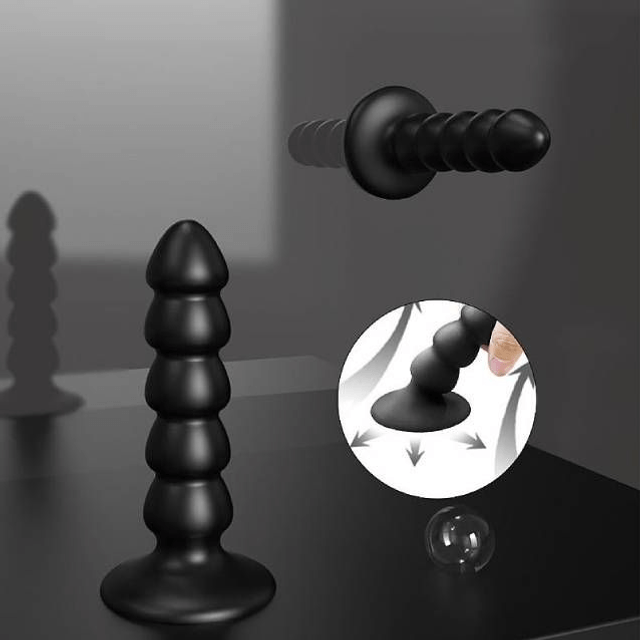 Plug Anal de Silicone Premium com Ventosa