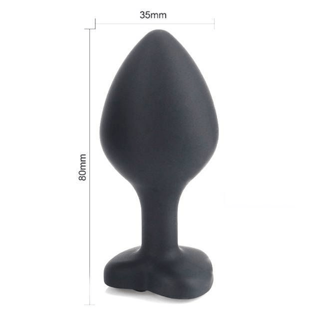Plug de Silicone Pequeno Formato de Coração 