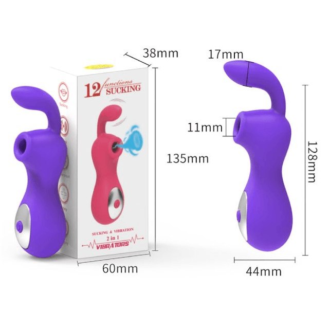 Vibrador para Ponto G com Estimulador de Clitóris