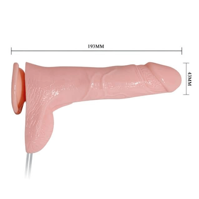 Pênis 16x4cm Ejaculador com Vibro