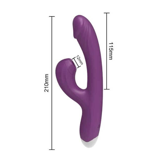 Vibrador Ponto G com Pulsador de Clitóris