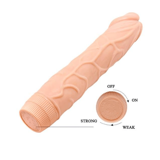 Pênis 19,8x4,5cm ABS TPR Vibro