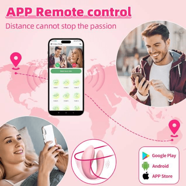 Vibrador de Casal via APP