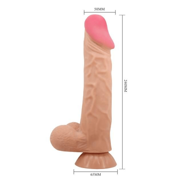 Pênis 17x5cm Pele Deslizante Vibro