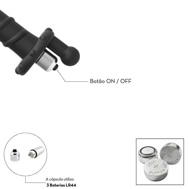 Plug Anal com Cápsula Removível 