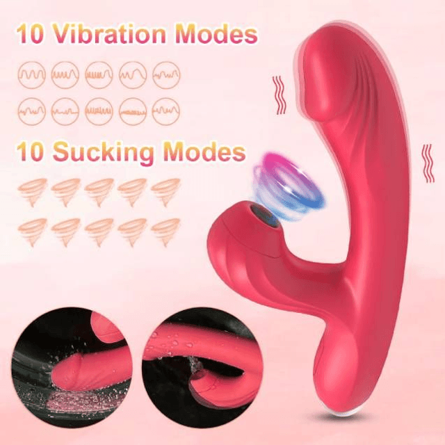 Vibrador Ponto G com Pulsador de Clitóris