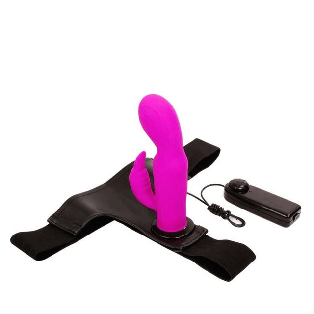 Cinta Peniana com Estimulador Clitoriano Vibro 