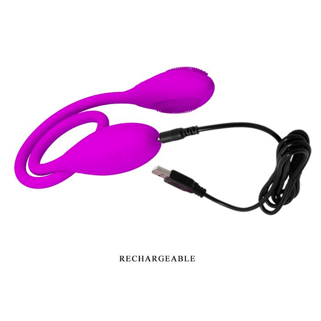 Vibrador Recarregável Duplo Flexível