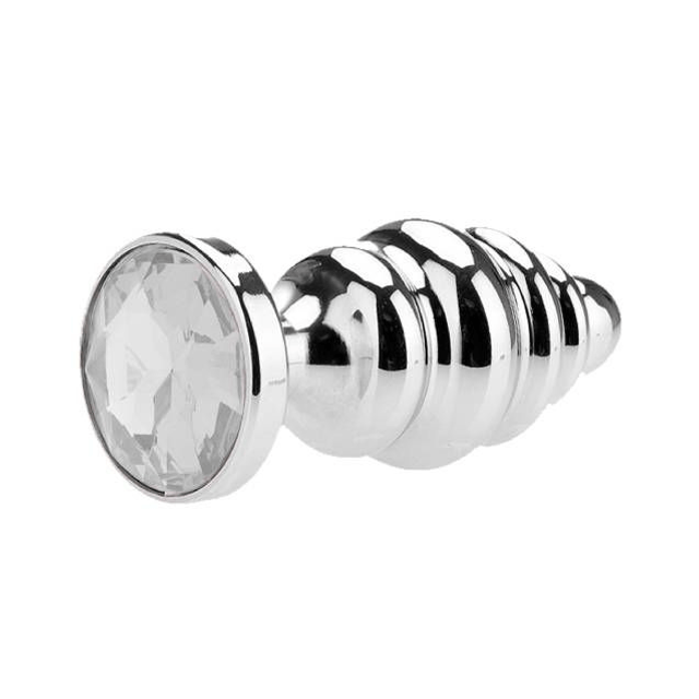 Plug Anal Grande de Metal Espiral
