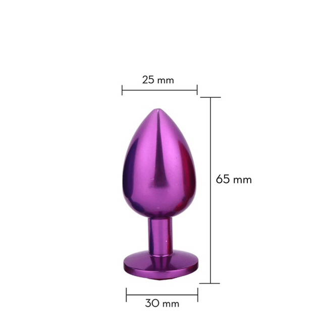 Plug Anal Pequeno Metalizado Colorido