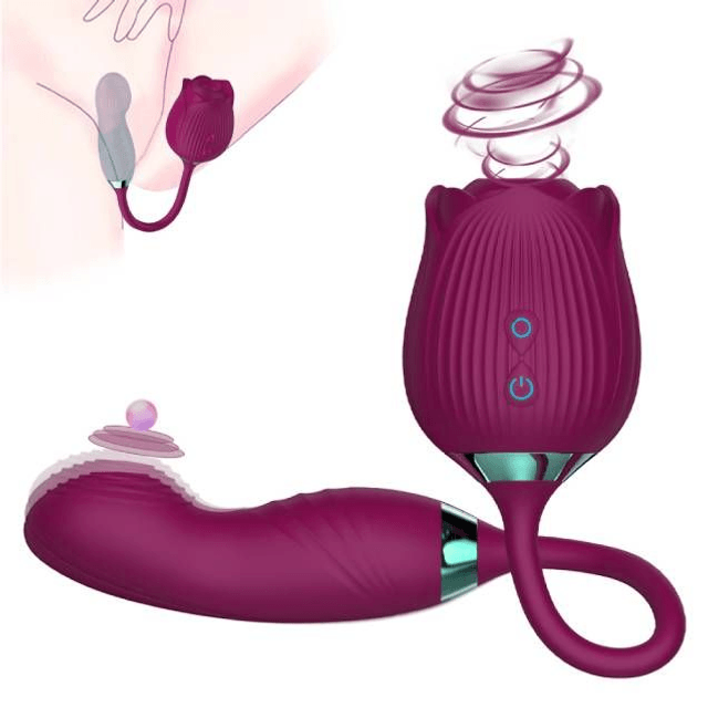 Vibrador Rosinha com Dupla Pulsação 