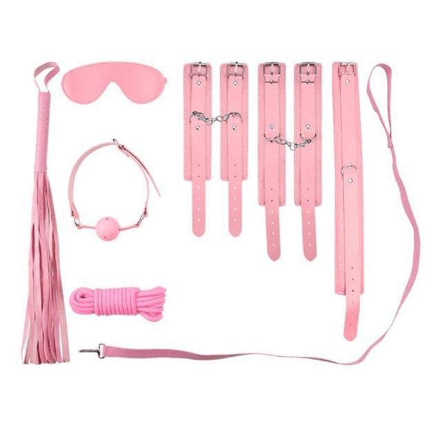 Kit Sado BDSM com 8 Peças