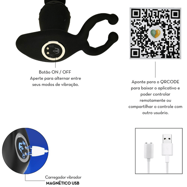 Plug Anal Vibro PulseXtreme Controlado via APP
