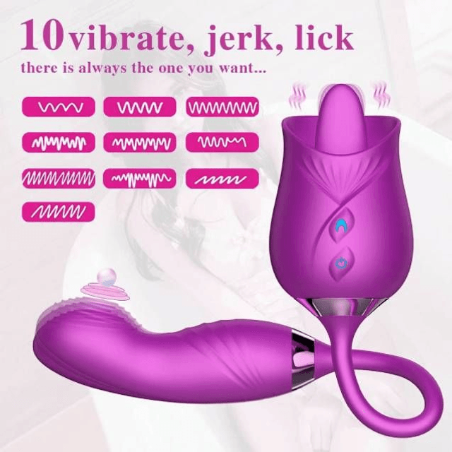 Vibrador Rosinha com Língua e Pulsação