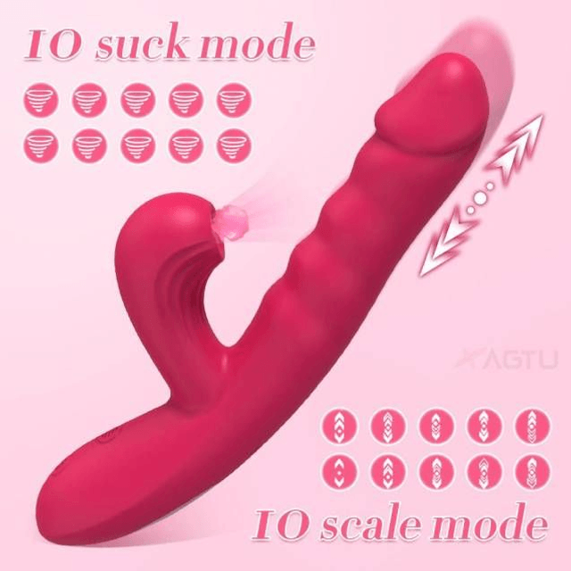 Vibrador Vai e Vem com Pulsador de Clitóris