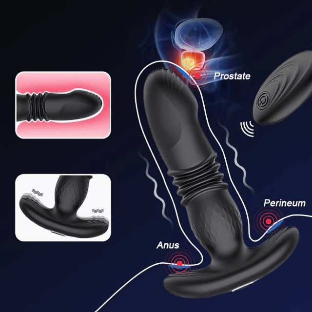 Plug Anal Vai e Vem com Controle Remoto