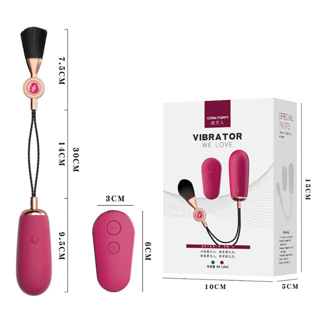 Cápsula Vibratória Controle Remoto com Pincel
