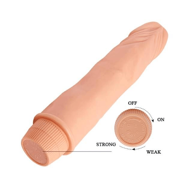Pênis 18,8x4cm ABS TPR Vibro