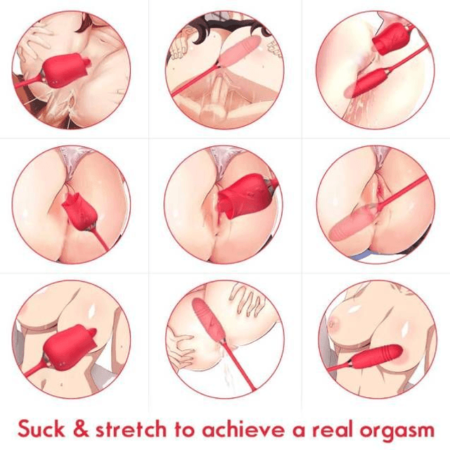 Vibrador Rosinha com Língua e Movimentos de Vai e Vem