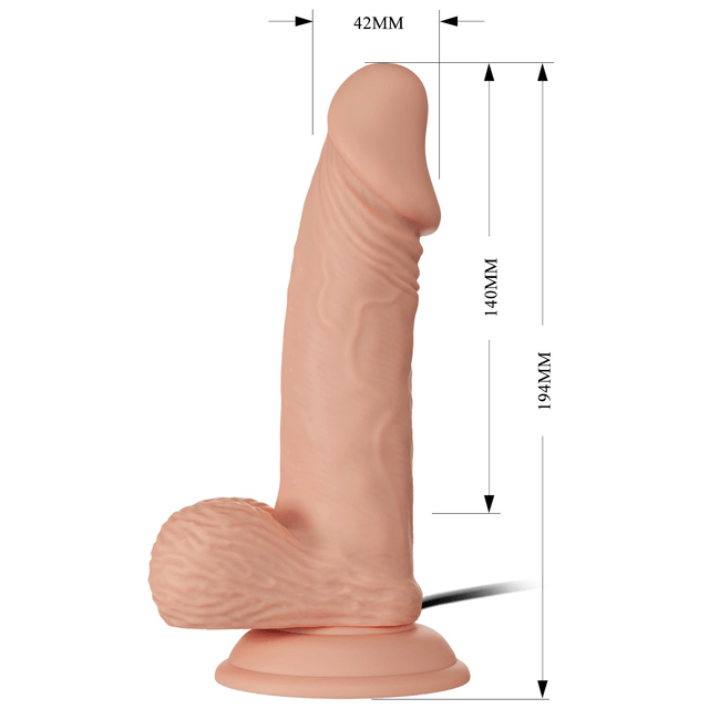 Pênis 14x4,2cm Dupla Camada Vibro