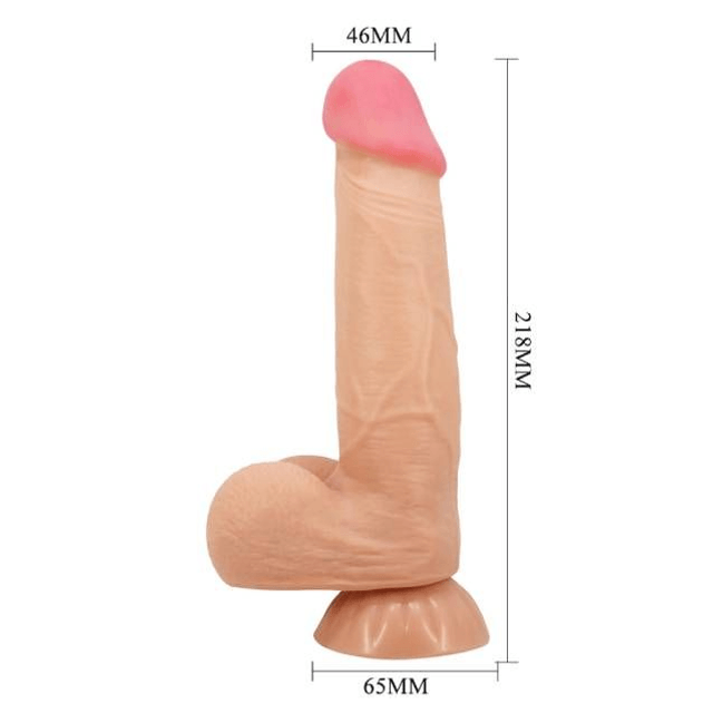 Pênis 17x4,6cm Pele Deslizante Vibro