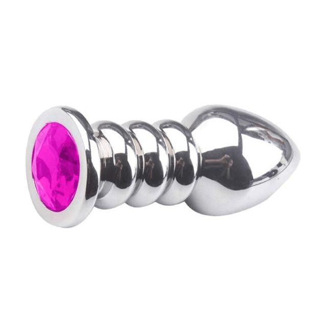 Plug Anal de Metal com Ondulações 