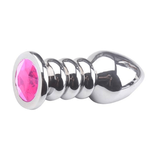Plug Anal de Metal com Ondulações 
