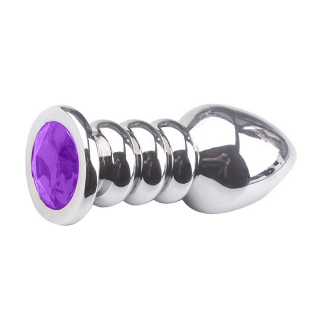 Plug Anal de Metal com Ondulações 