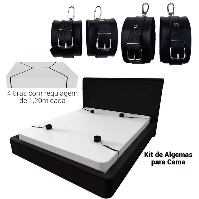 Kit de Algemas e Tornozeleiras para Cama