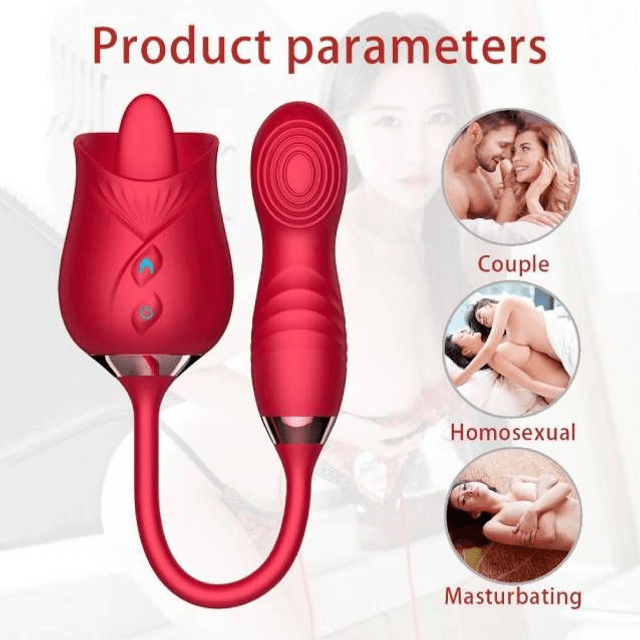 Vibrador Rosinha com Língua e Pulsação
