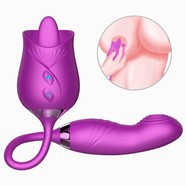 Vibrador Rosinha com Língua e Pulsação