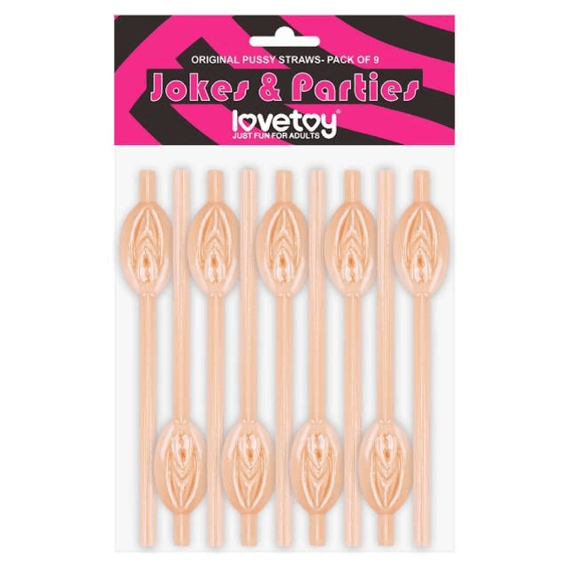 Kit com 9 Canudos Vagina