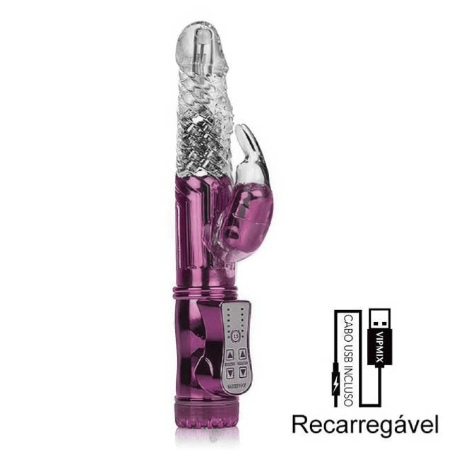 Vibrador Rotativo Recarregável 