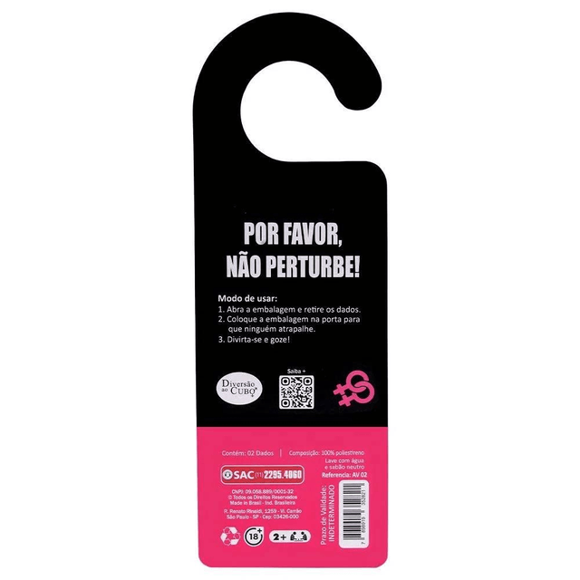 Aviso De Porta com Dados Lésbica