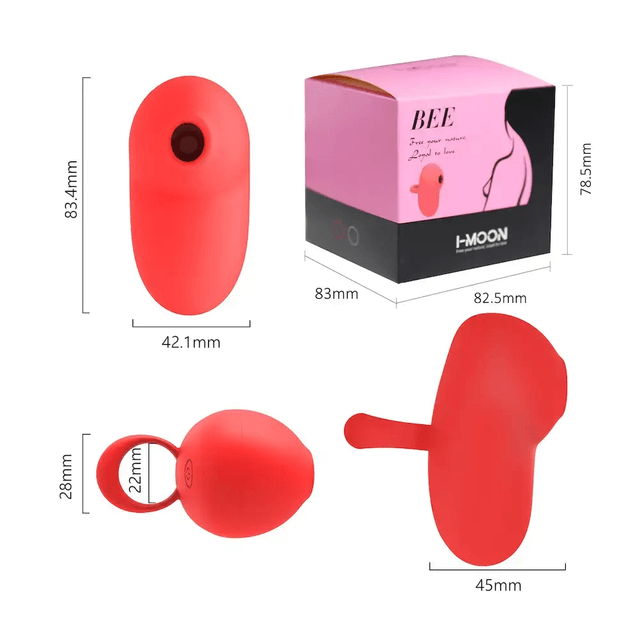 Vibrador para Dedo com Sucção