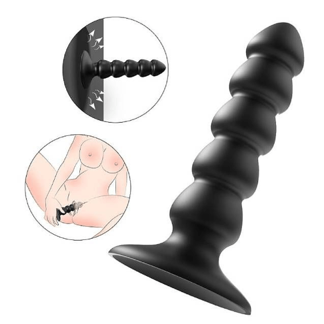 Plug Anal de Silicone Premium com Ventosa