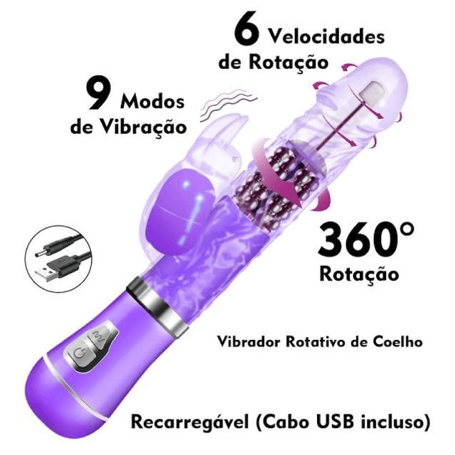 Vibrador Rotativo de Coelho