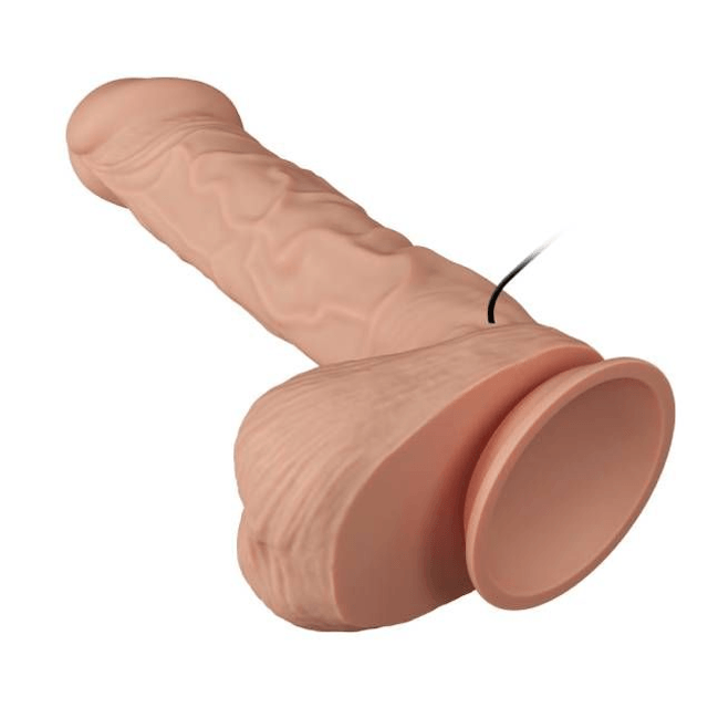 Pênis 19x5,5cm Dupla Camada Vibro 