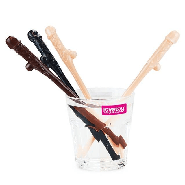 Kit com 9 Canudos Pênis