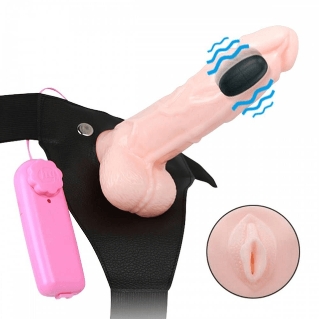 Cinta com Pênis Oco Vibro