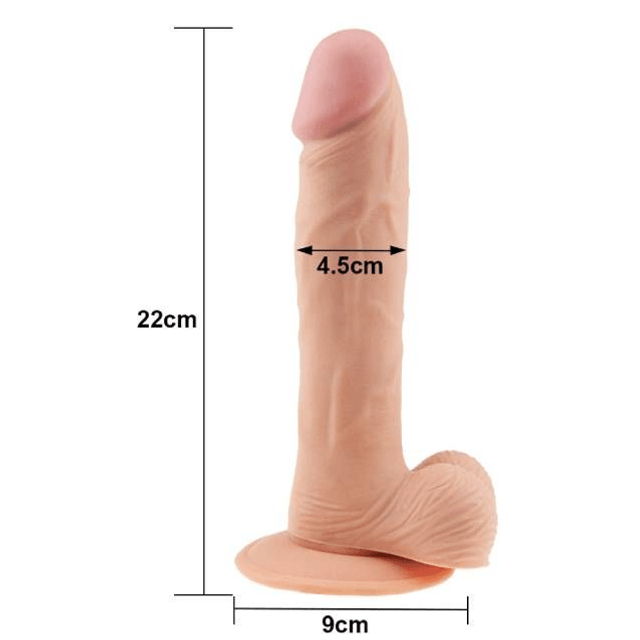 Pênis 18X4,5CM Silicone  