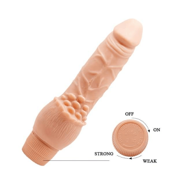 Pênis 16,8x3,8cm ABS TPR Vibro