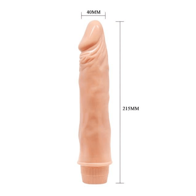 Pênis 18,8x4cm ABS TPR Vibro