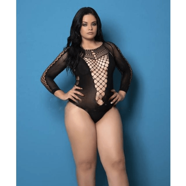 Body com Manga Longa Arrastão