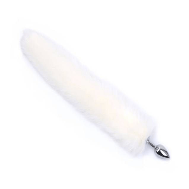 Plug Anal Pequeno de Metal com Rabo Longo