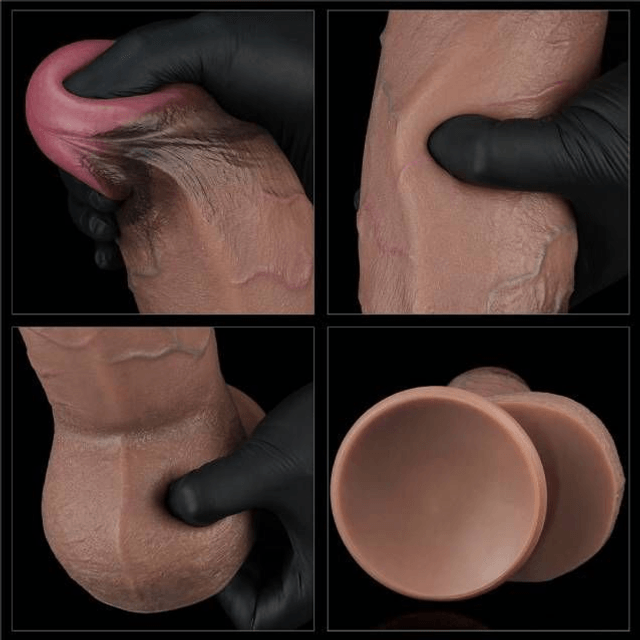 Pênis 17x7cm Silicone Platinum Dupla Camada
