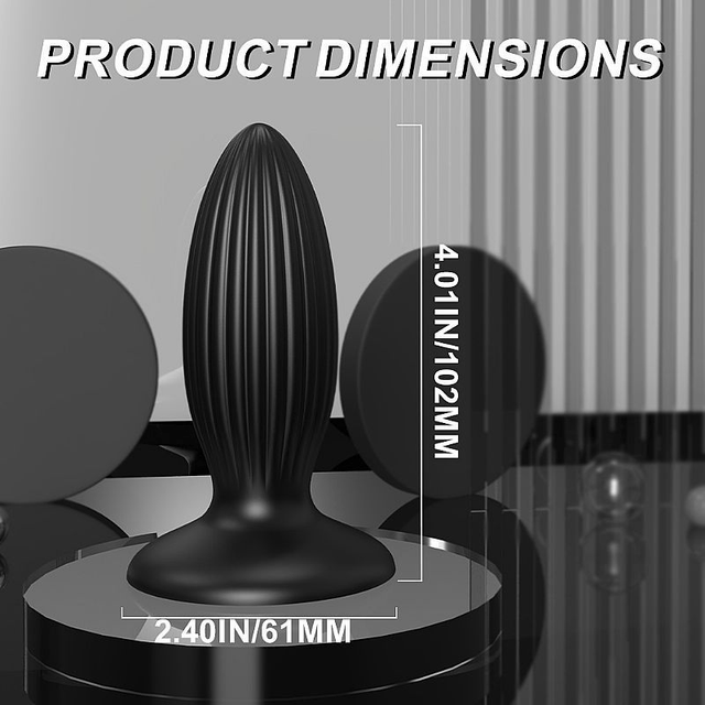 Plug Anal Cônico de Silicone Premium com Ventosa